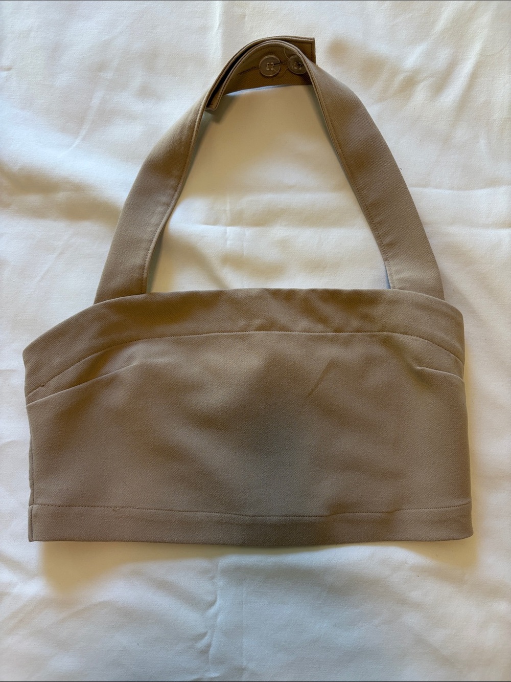 Taupe crop top